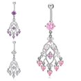 thumbnail image 2 of VONKY Persian Style Navel Belly Button Rings Geometric Umbilical Nail Studs Body Piercing Buckle Jewelry, 2 of 7