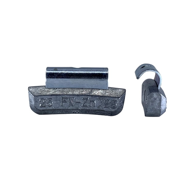 Gallardo Tire Products / FN-Series Poids de Roue à Clip en Zinc 25 Grammes. / Usage Intensif / pour Jantes en Alliage sur la Plupart des Véhicules Japonais. (25 Pcs/paquet)