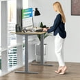 thumbnail image 6 of Rise Up 60x30” Bamboo  Solid Top Electric Standing Desk | One-Piece Memory Desktop Dual Motor Adjustable Height Desk 27–47” Ergonomic Sit Stand Workstation, 6 of 10
