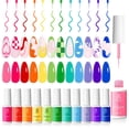 thumbnail image 1 of Set de esmaltes en gel Beetles Rainbow Pastel con pincel para uñas, 1 of 8
