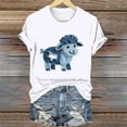thumbnail image 2 of CHUMUD Womens Summer T Shirts Short Sleeve Crew Neck Sheep Tees Trendy Casual Loose Fit, 2 of 4