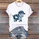 thumbnail image 1 of Xuyuer Women Blessed Beyond Measure Graphic Funny Cute T Shirts (Gift Ideas) Printed Graphic Workout Athletic Loose Fitting Tee Tops Print Blouses Casual Crew Neck Short Sleeve Basic Tee, 1 of 4