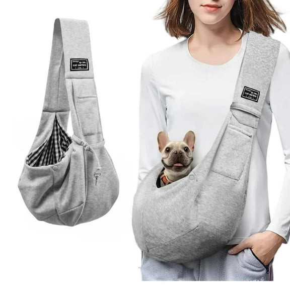 Cotton Comfortable Dog Bag Pet Out Crossbody Shoulder Bag Outdoor Travel Portable Cat Puppy Sling Bag Pet Carrying Supplies