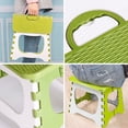 thumbnail image 4 of FAJHHA Step Stool, Portable Folding Step Stool, Space Saving Small Stool for Home, Office & Outdoor Camping, Compact Plastic Foldable Stool, Lightweight Carry Stool, Green, 4 of 7