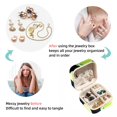 thumbnail image 4 of Tennis Square Jewelry Box Organizer Display Case Necklace Bracelet Earring Holder Travel Portable Decorative Stand Storage Box for Rings Earrings Necklaces Bracelets - Girls Women Gift, 4 of 6