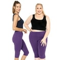 thumbnail image 2 of Stretch Is Comfort Women's Plus Oh So Soft Knee Length Leggings | Adult Xlarge-7x, 2 of 6