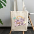 thumbnail image 2 of Salty but Sweet, Retro Beach or Summer Art Merch Gift, 12oz Canvas Tote Bag, 2 of 3