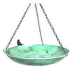 14" Hanging Birdbath - Verdigris Finish