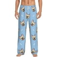 thumbnail image 2 of Picia Cute French Bulldog Mens Soft Woven Cotton Elastic Waistband Sleep Pajama Pant Lounge Sleep Pant With Pockets And Drawstring-Small, 2 of 9