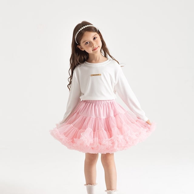 Exuberante pequeña falda tutú para niñas pequeñas para niños faldas de tul hinchadas para niñas recién nacidas fiesta princesa niña ropa 1-15 años Tan Jianjun unisex