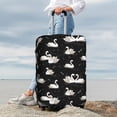 thumbnail image 3 of Lsque Swan And Dragonflies Printed Luggage Cover, Travel Luggage Protector,Scratch and Dirt Resistant, Fits 18-32 Inch Luggage - X-Large, 3 of 9