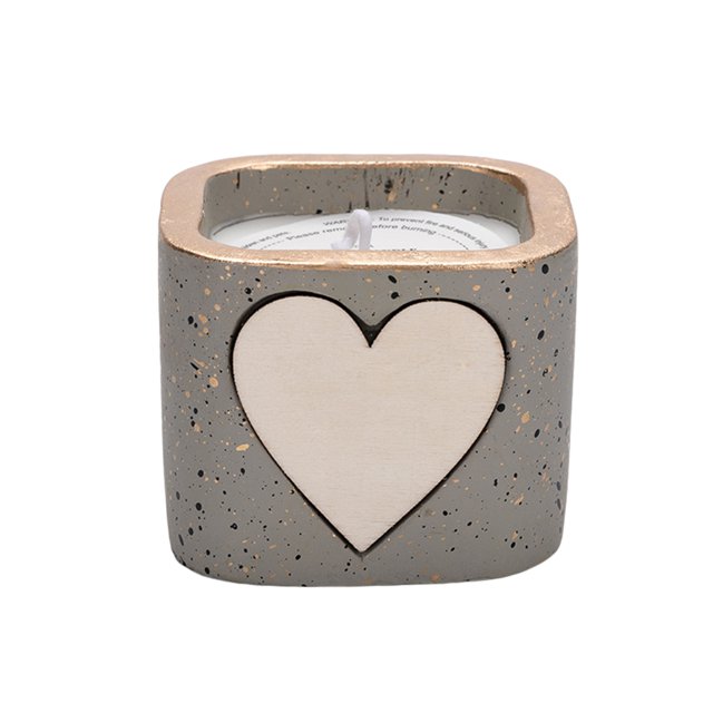 Regalos del día de San Valentín Velas perfumadas hechas a mano Velas de aromaterapia de cera de soja natural personalizadas XBTCLXEBCO Un tablero de escritura a mano en forma de corazón está en el frasco