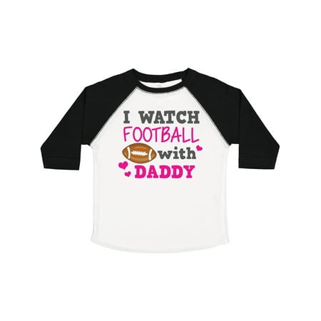 

Inktastic I Watch Football with My Daddy Gift Toddler Boy or Toddler Girl T-Shirt