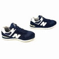 thumbnail image 2 of New Balance Mens 574 KJ574SNG Black Silver Running Shoes Lace Low Top Size 5.5, 2 of 6