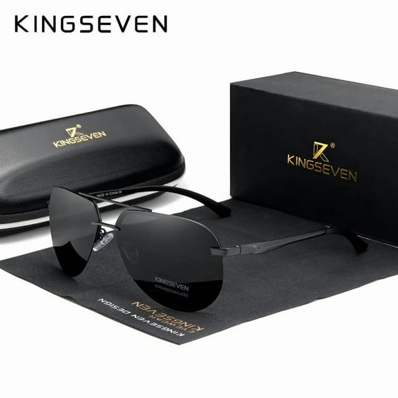 KINGSEVEN Stylish Pilot UV400 Sunglasses Casual Driving Travel Polarized Eyewear