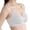 Grey, variant on HGIEYS Womens Seamless Bras No Underwire Push Up V Neck Wireless Bralettes with Soft Support Full Coverage Floral Bra