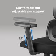 Sihoo M56C Ergonomic Office Chair with Adjustable Headrest, Lumbar Support, Breathable Mesh, High-Back Reclining, Black