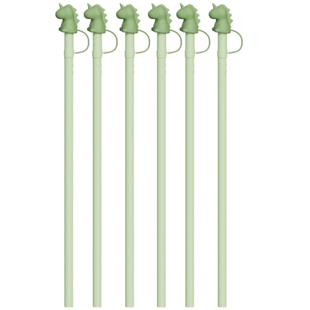 Pajitas de silicona reemplazables Apalfuy 12 pulgadas paquete de 6 reutilizables