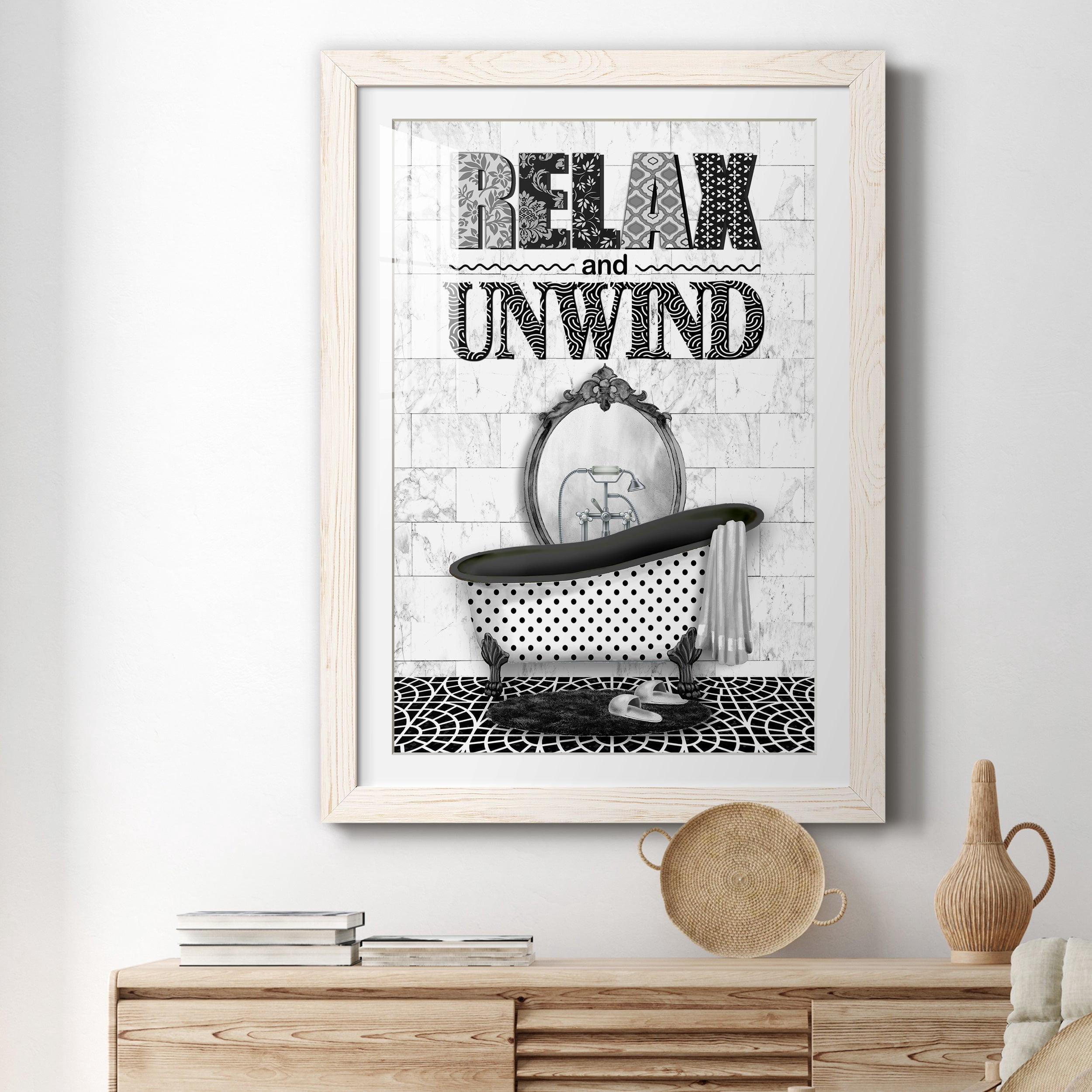 Relax and Unwind - Premium Framed Print - Distressed Barnwood Frame - Ready to Hang