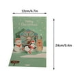 thumbnail image 6 of Christmas Decorations Clearance Christmas Tree Card, 3 D Glitter Christmas Tree Greeting Card And Envelope, 3 D Christmas Greeting Card, Greeting Card Merry Christmas Card Winter Holiday, 6 of 6