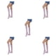 thumbnail image 2 of Calcetines a Rayas hasta el Muslo Qarigey Accesorios Mujer, 2 of 6