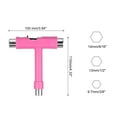 thumbnail image 2 of Unique Bargains All-In-One Skate Tool Multi-Function Portable Skateboard Tool T Tool, Pink, 2 of 4