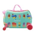 thumbnail image 3 of Bunblic Valise à Chevaucher pour Enfants, Bagage Rigide à Roulettes, Léger et Portable, Bagage de Cabine pour Enfants, Cadeau pour la Journée des Enfants, Crème, 3 of 8