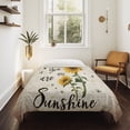 thumbnail image 4 of Yellow Sunflower Tapestry for Bedroom Wall Hanging Tapestry, Summer Vintage Flower Bee Sunshine Ceiling Backdrop Tapestries Poster Blanket Wall Decor for Teens Room Living Room Dorm 51" x 59", 4 of 8