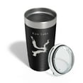 thumbnail image 4 of Kaw Lake Map Tumbler Travel Mug Insulated Laser Engraved Coffee Cup Oklahoma 20 oz Black, 4 of 5