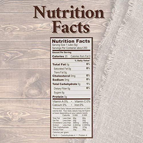 Roland Foods Demerara Rough Cut Brown Sugar Cubes, Sugar in the Raw, 35.2 Oz
