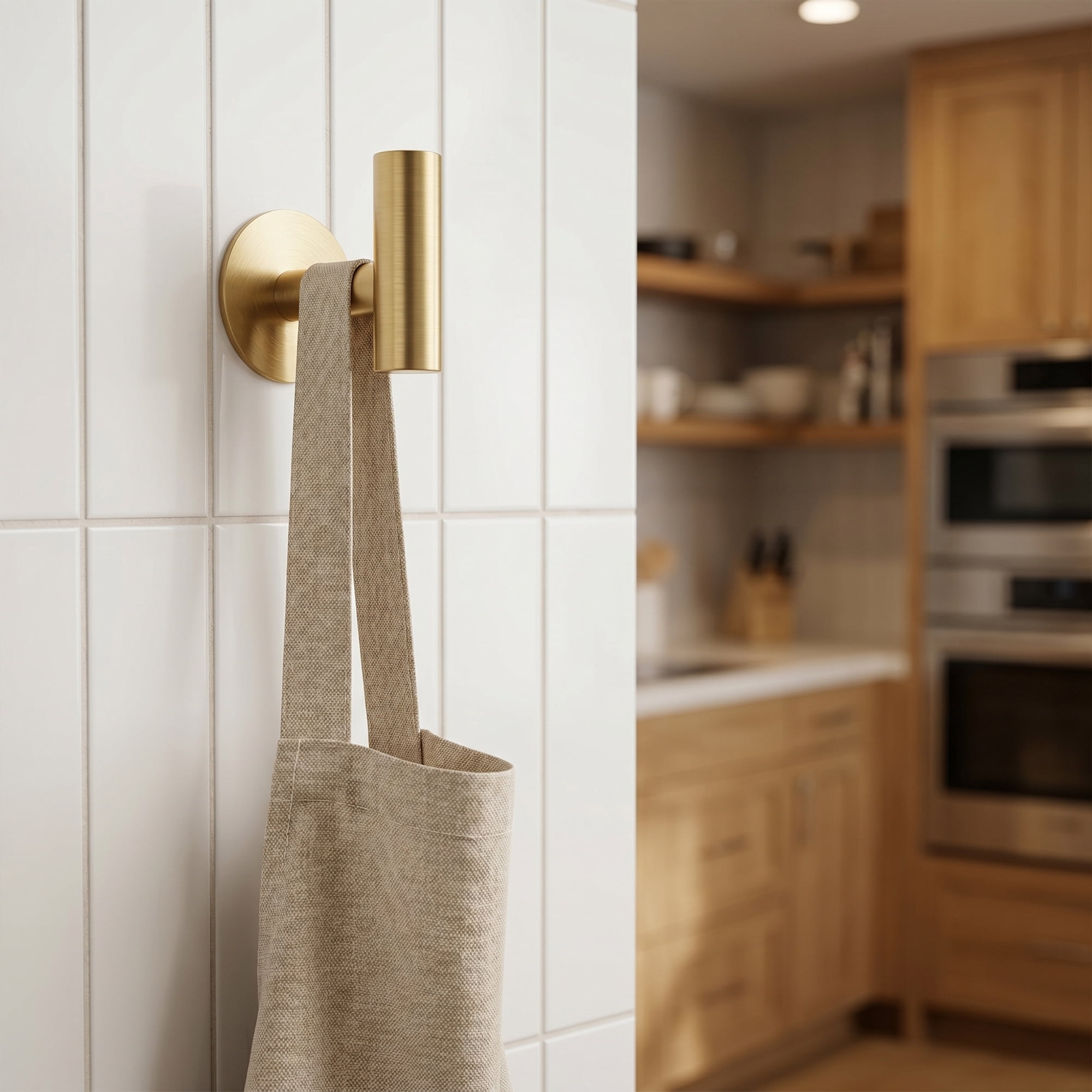 Unique Bargains Utility Hooks 8Pcs Metal Durable Wall Hooks for Household Gold
