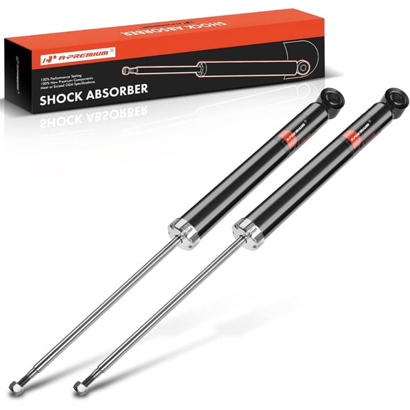 A-Premium Rear Pair (2) Shock Strut Absorbers Compatible with Audi A4 / A4 Quattro 2009 2010 2011 2012, Driver and Passenger Side