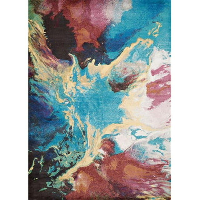 United Weavers 1830 30875 58 5 ft. 3 in. x 7 ft. 2 in. Rhapsody Nebula Area Rug, Multicolor