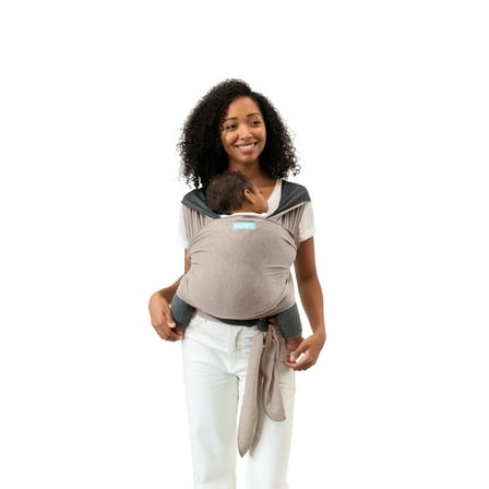 MOBY Reversible Wrap Baby Carrier in Taupe/Charcoal
