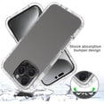 thumbnail image 5 of Case for iPhone 16 Pro Max Case Clear Crystal Non Yellowing Heavy Duty Soft TPU Dual Layer Bumper Rugged Protective Shockproof Slim Case Cover for iPhone 16 Pro Max Clear, 5 of 5