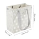 thumbnail image 3 of Bolsas de regalo únicas de 4 piezas con estampado en caliente, embalaje de regalo en tono plateado y blanco, 3 of 5