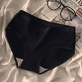 thumbnail image 4 of Calzoncillos de talla grande para mujer, ropa interior de algodón, estilo sexy, transpirables, a media cintura, finos, 4 of 6