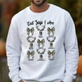 thumbnail image 3 of Christian Deer Sweatshirt - "God Says I Am" Religious Pullover with Camo Bows for Women, 3 of 6