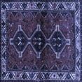 thumbnail image 1 of Ahgly Company Machine Washable Indoor Square Persian Blue Traditional Area Rugs, 5' Square, 1 of 4