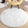 thumbnail image 5 of Beige Round Rugs,4 ft Fluffy Shag Area Rug for Kids Baby Bedroom,Soft Circle Plush Rugs for Living Room,Non-Slip Indoor Carpet for Nursery,Study Room,Dressing Room,Home Decor, 5 of 8