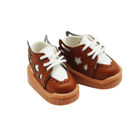 

LIWEN 1 Pair Mini Boots Exquisite Lovely Wing Adjustable Shoelace Wearable Fashion Dressing Props Accessory 1/12 BJD Doll Shoes Mini Rubber Boots Kids Pretend Game