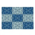 thumbnail image 2 of Moroccan Cutting Board, Turkish Portuguese Style Mosaic Ceramic Patterns Country Style Vintage Image, Decorative Tempered Glass Cutting and Serving Board, Large Size, Navy Blue White, by Ambesonne, 2 of 5