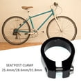 thumbnail image 2 of Opolski 25.4mm/28.6mm/31.8mm Bicycle Aluminum Alloy Single Nail Seat Tube Seatpost Clamp Black, 2 of 7