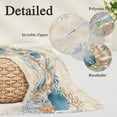 thumbnail image 3 of Beach Coastal Beige Pillow Protectors with Zipper Standard Size, Nautical Shell Starfish Coral Summer Soft Brushed Microfiber Breathable Throw Pillow Covers, Pillowcase for Couch Sofa Bedroom 20"x26", 3 of 9