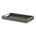 thumbnail image 6 of Contemporary Home Living Rectangular Fish Scale Serving Tray - 15.75" - Navy Blue and Gold, 6 of 8