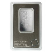 1 oz Platinum Bar - Valcambi Suisse .9995 Fine (in Assay)