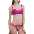 thumbnail image 1 of Fashionable Sexy Drill Decoration Lace Bra Set Ladies Gather Bra Underwear, 1 of 9