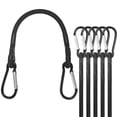 thumbnail image 1 of Uxcell 6-Pack Cuerdas Elásticas, 10.6 Pulgadas Correas de Tarp de Alta Elasticidad con Ganchos de Aluminio [Negro], 1 of 1
