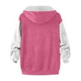 thumbnail image 5 of Ashirexll Girls Long Sleeve Tops Winter Coat 5-14 Years Fashion Hooded Long Sleeve Top with Pocket Solid Color, 5 of 5