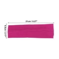 thumbnail image 4 of Uds. Diademas, bandas para el sudor, diadema elástica que absorbe la humedad, para deportes, algodón, rosa roja, 4 of 7